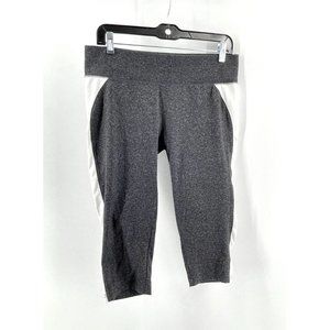 Aerie Fit Women's Gray Pull On Stretch Activewear Cropped Leggings Size M